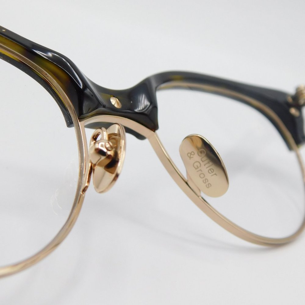 NEW CUTLER AND GROSS OF LONDON CGOP-1156-DT07 DARK TORTOISE CAT EYE EYEG… - Picture 7 of 12